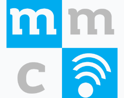 MMC13 logo white and blue