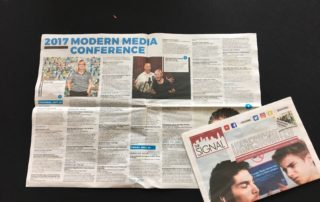 Modern Media Conference newspaper article