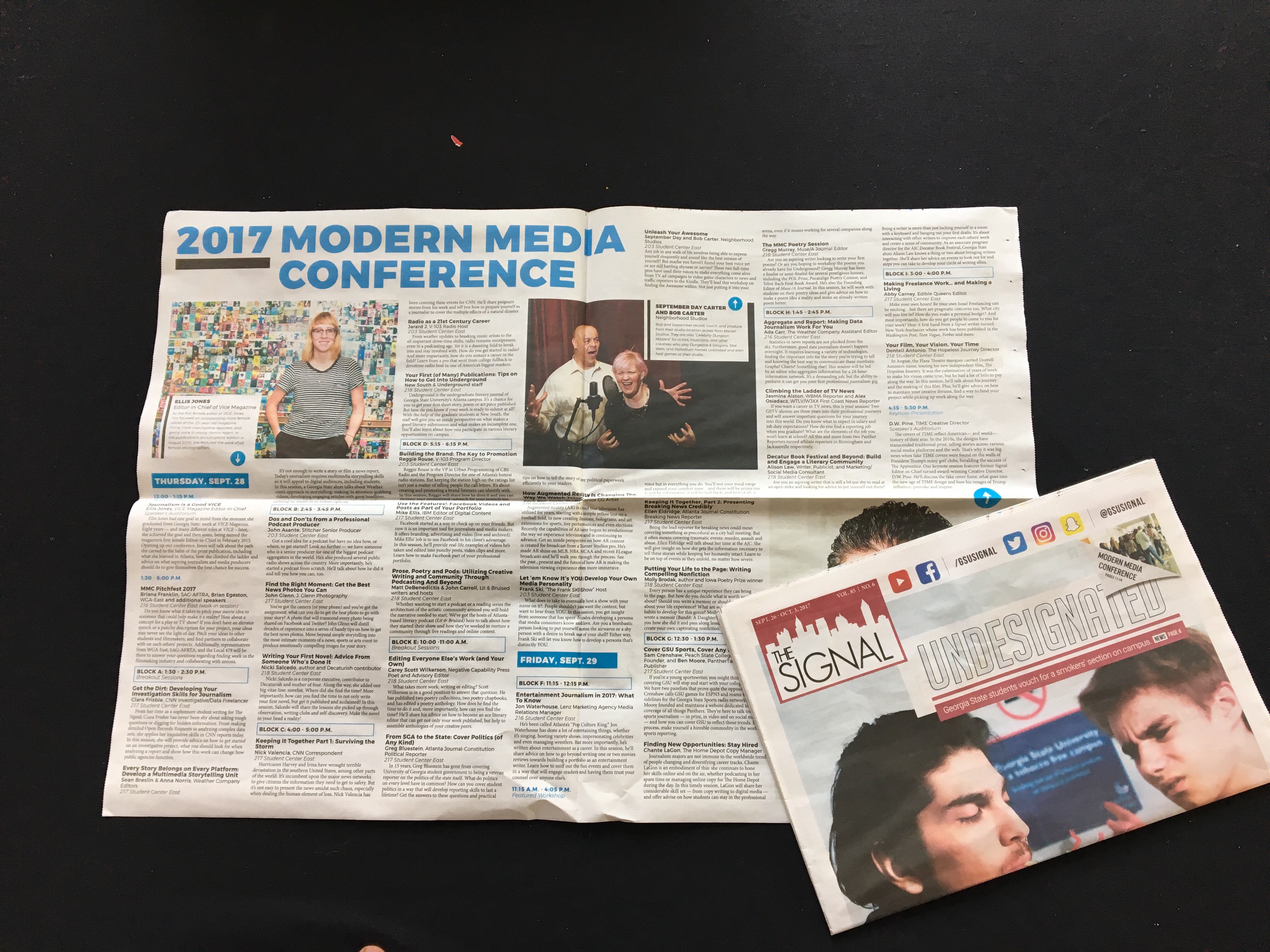 Modern Media Conference newspaper article
